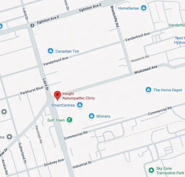 Insight Naturopathic Clinic Street Map